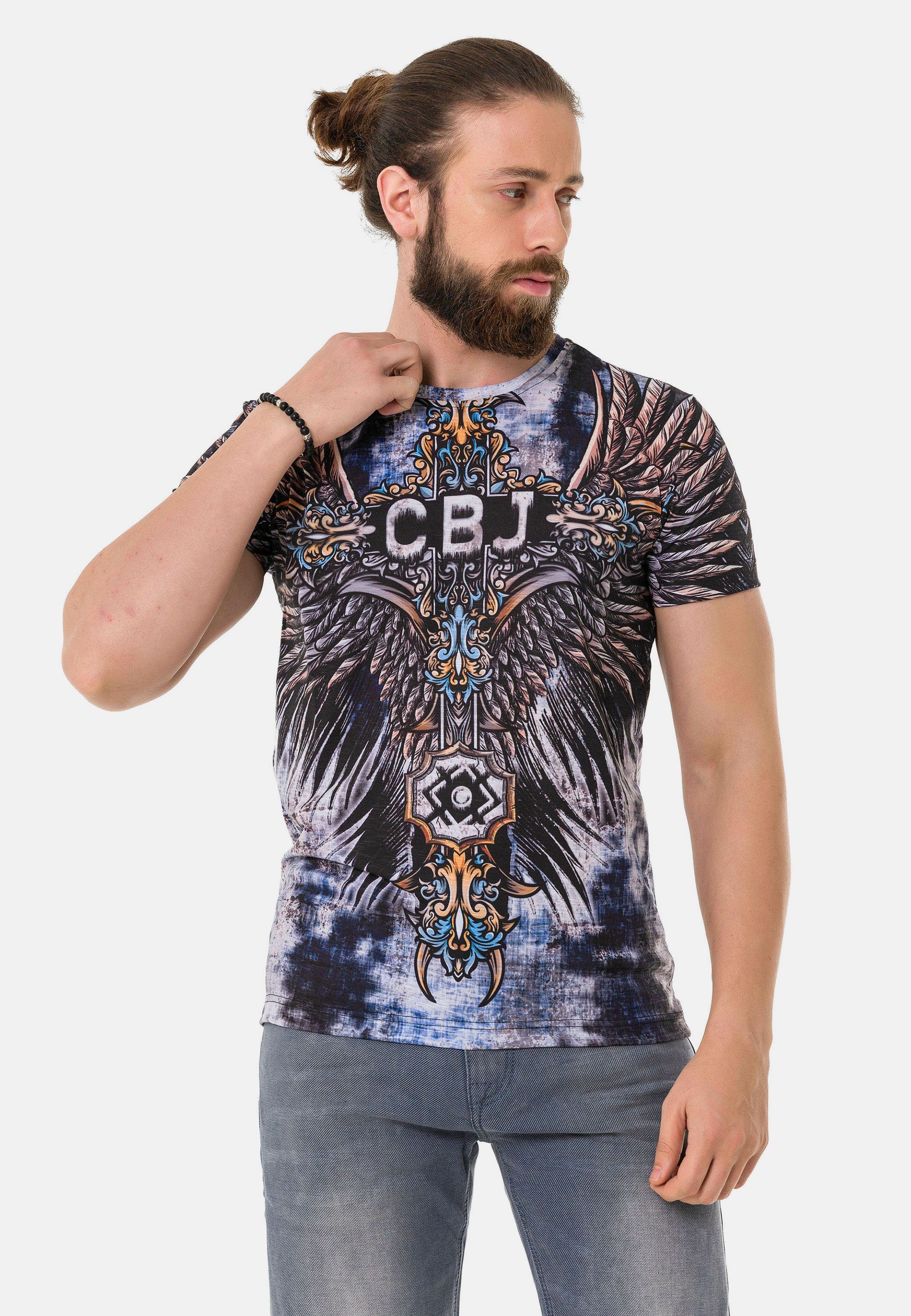 Cipo & Baxx T-Shirt mit coolen Markenprints | T-Shirts