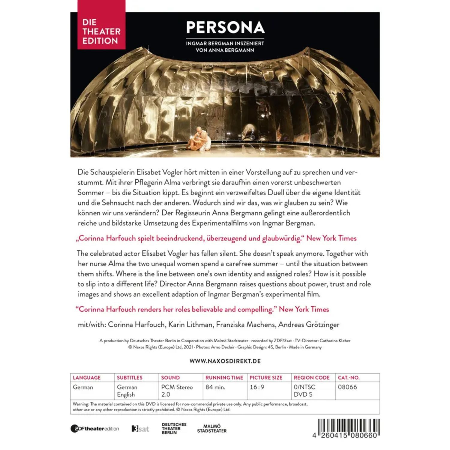 DVD Persona, 1 DVD