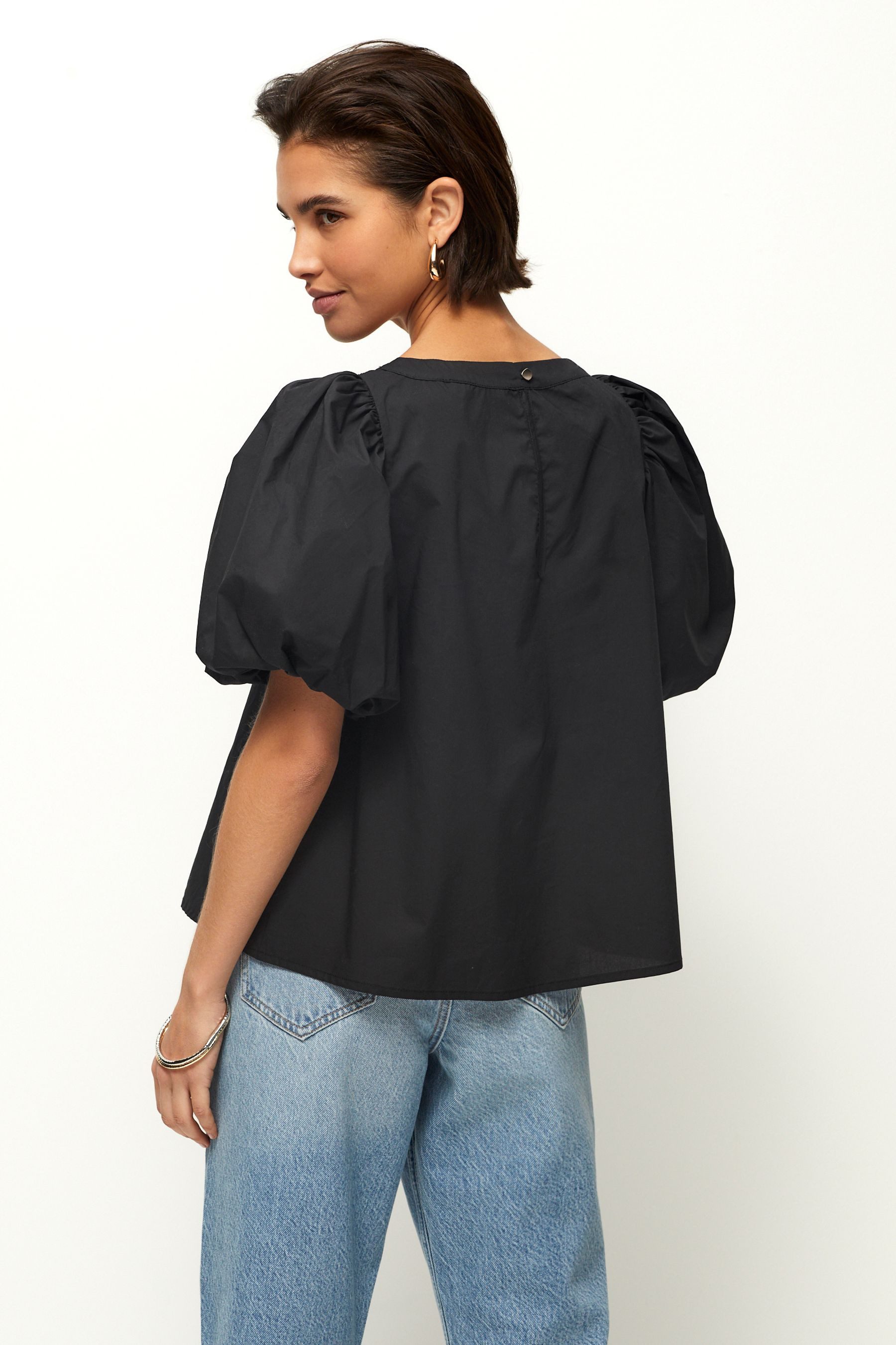 Next Blusenshirt Bluse mit Puffärmeln und günstig online kaufen