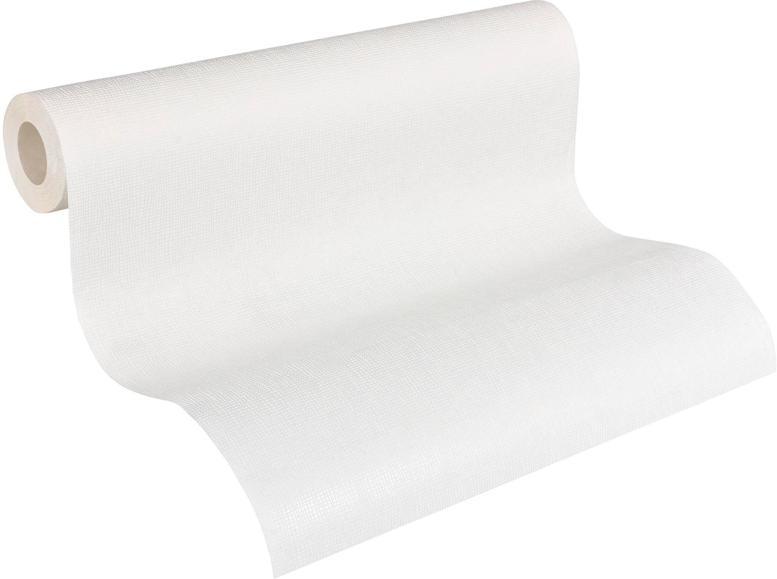 A.S. Création Vliestapete Meistervlies, leicht strukturiert, einfarbig, uni, unifarben, Tapete einfarbig Überstreichbar Tapeten Wohnzimmer Schlafzimmer Design