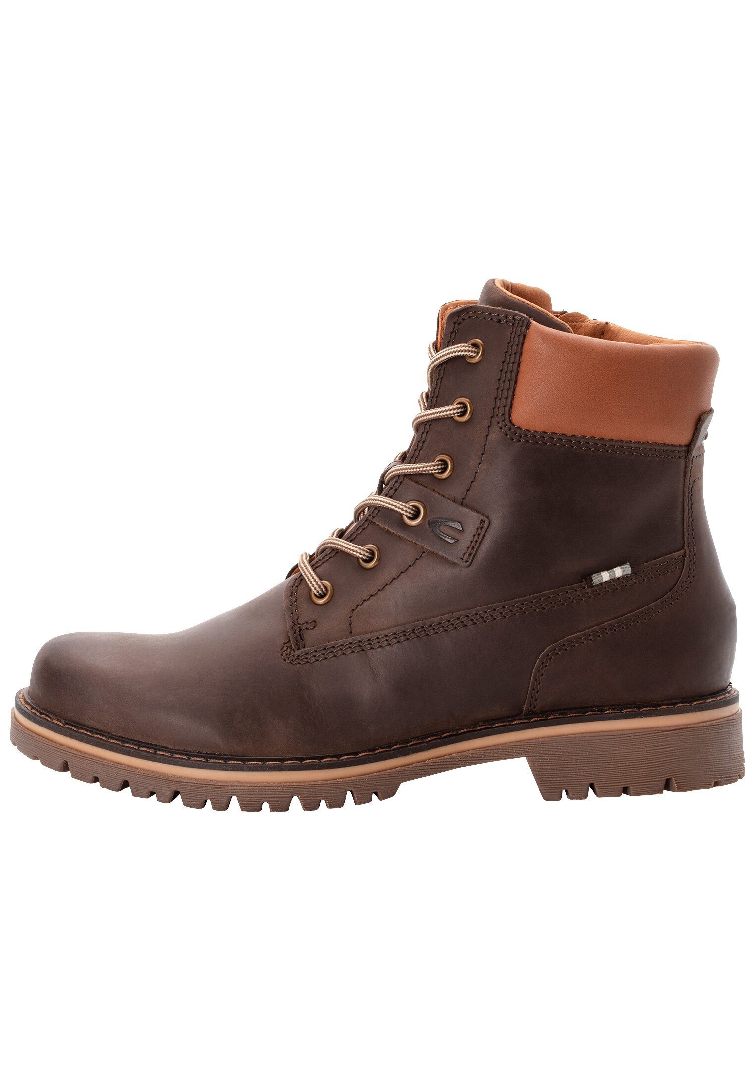 camel active Leder Boot Schnürschuh