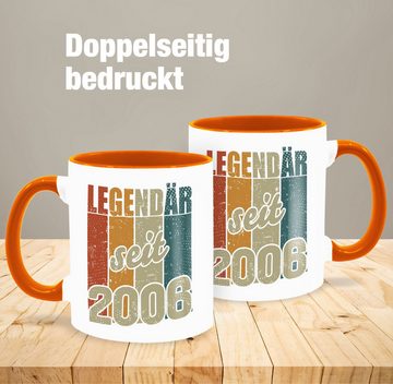 Shirtracer Tasse Legendär seit 2006, Keramik, 18. Geburtstag Tasse