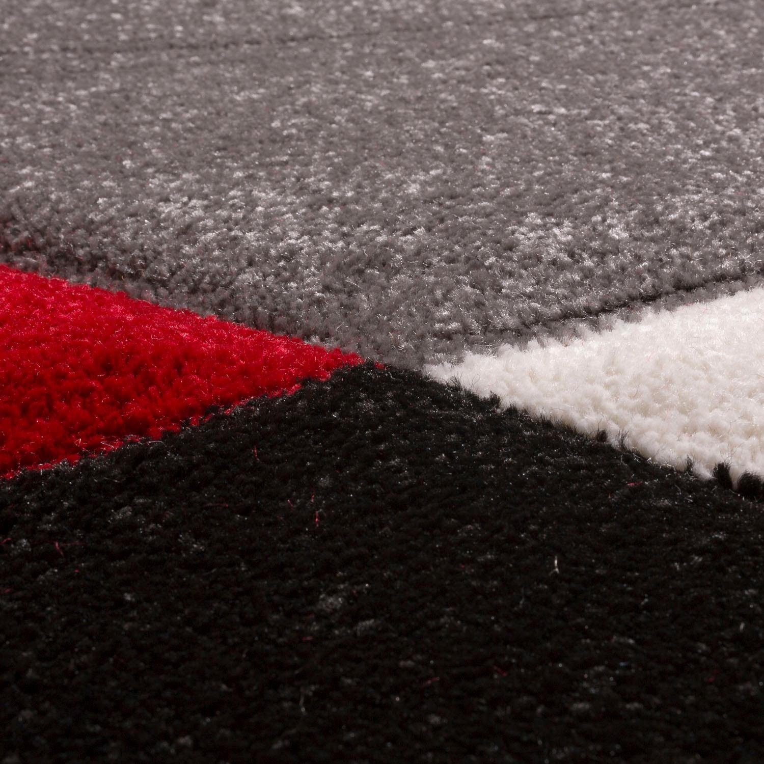 Paco Home Läufer Diamond 664, rechteckig, Höhe: 18 mm, Teppich-Läufer, Kurzflor, 3D-Design, modernes geometrisches Muster