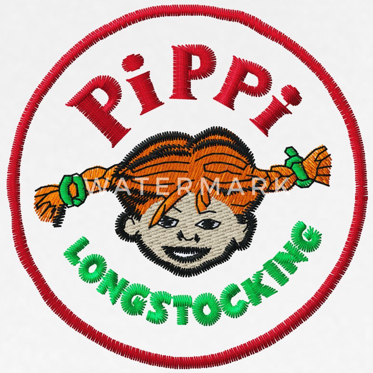 Spreadshirt T-Shirt Pippi Langstrumpf Portrait Rundes Logo Relaxed Fit Unisex T-Shirt (1-tlg)