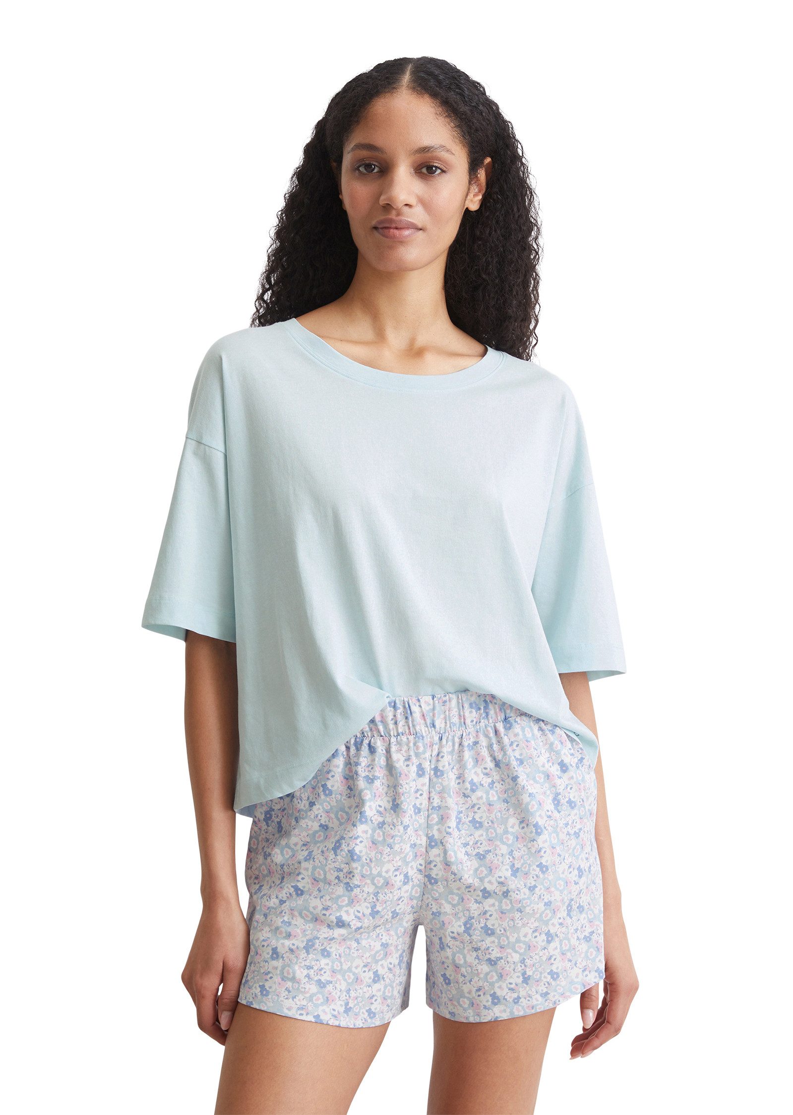 Marc O'Polo Shorts Mix & Match Cotton mit floralem Alloverprint günstig online kaufen