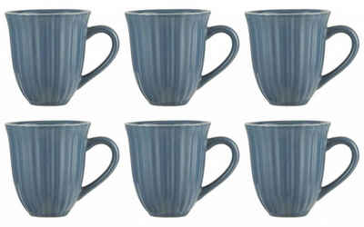 Ib Laursen Tasse Mynte, Steingut, Blau H:10cm D:9.5cm Steingut