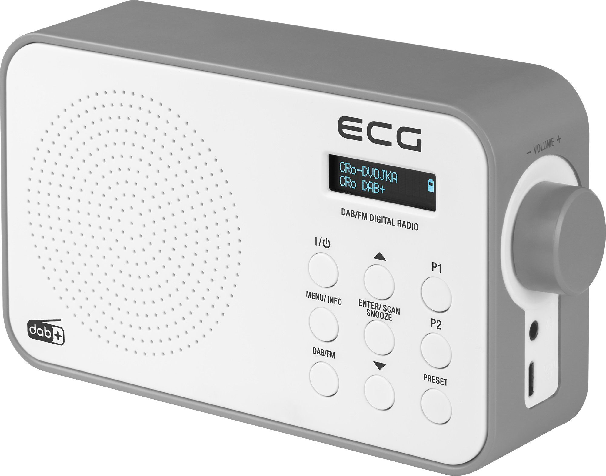 ECG RD 110 DAB Black USB, FM, 1,00 (DAB), Timer, (DAB) Wecker, FM, Digitalradio W, Tragbar, Snoozer, (Digitalradio Tragbar) DAB