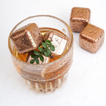 Lubgitsr Eiswürfel-Steine Schnellgefrierende Edelstahl Whisky Steine