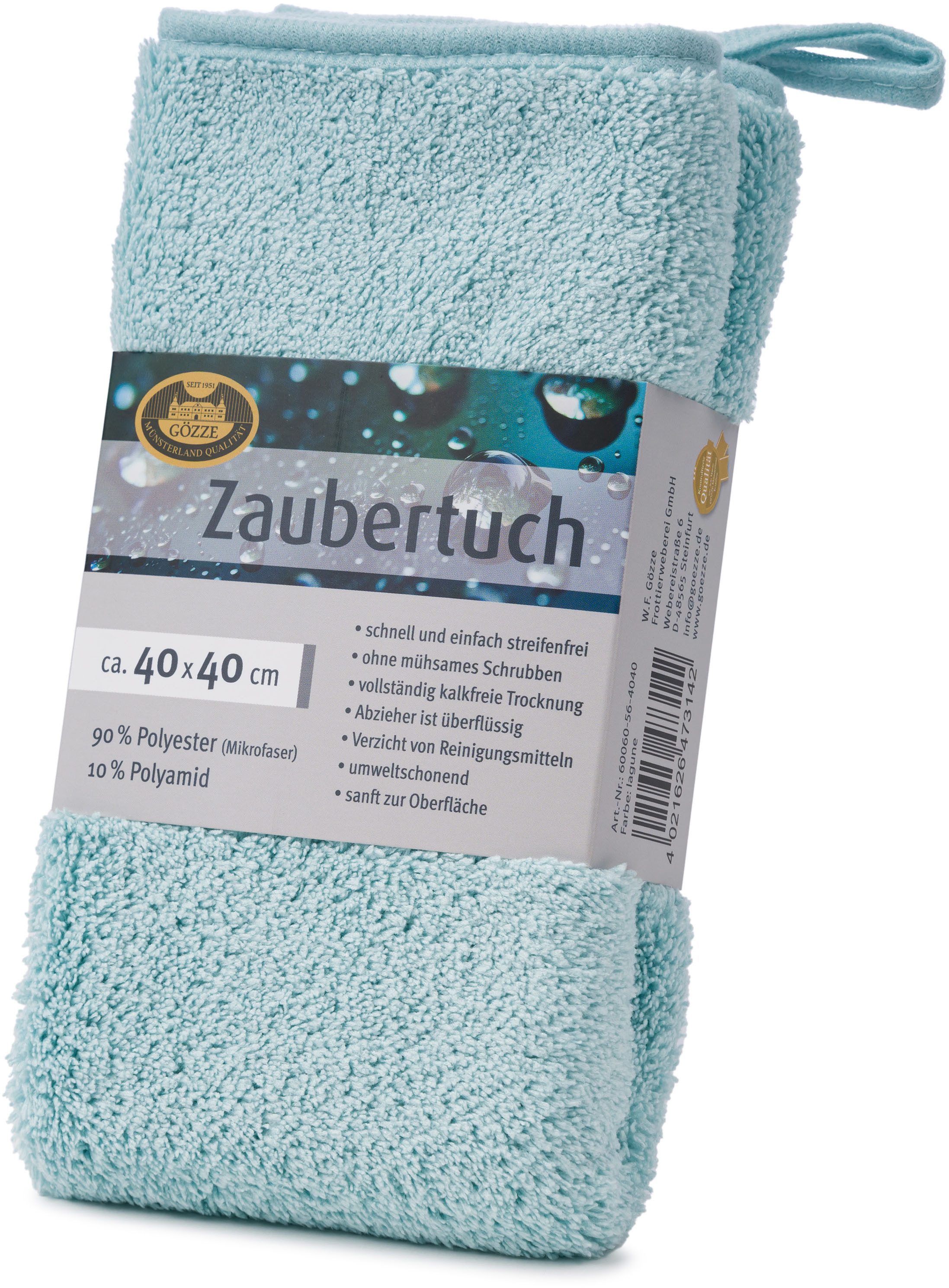 Gözze Zaubertuch Mikrofasertuch (Mikrofaser, 40x40 cm, Set, 2-tlg., hohe Wasseraufnahme, extrem saugstark, zum reinigen und trocknen) – Bild 4 von 5