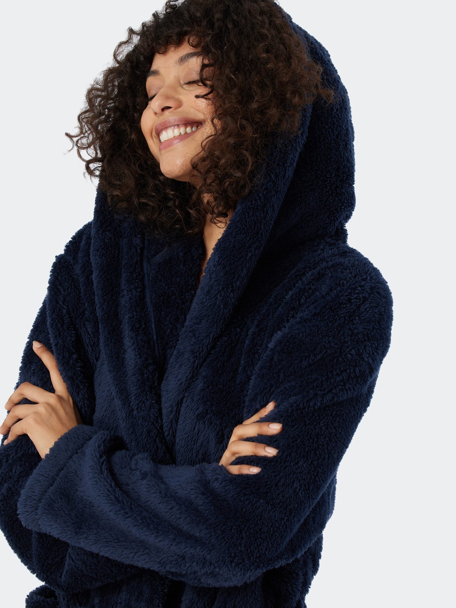 Schiesser Bademantel Teddy Fleece, 0 günstig online kaufen