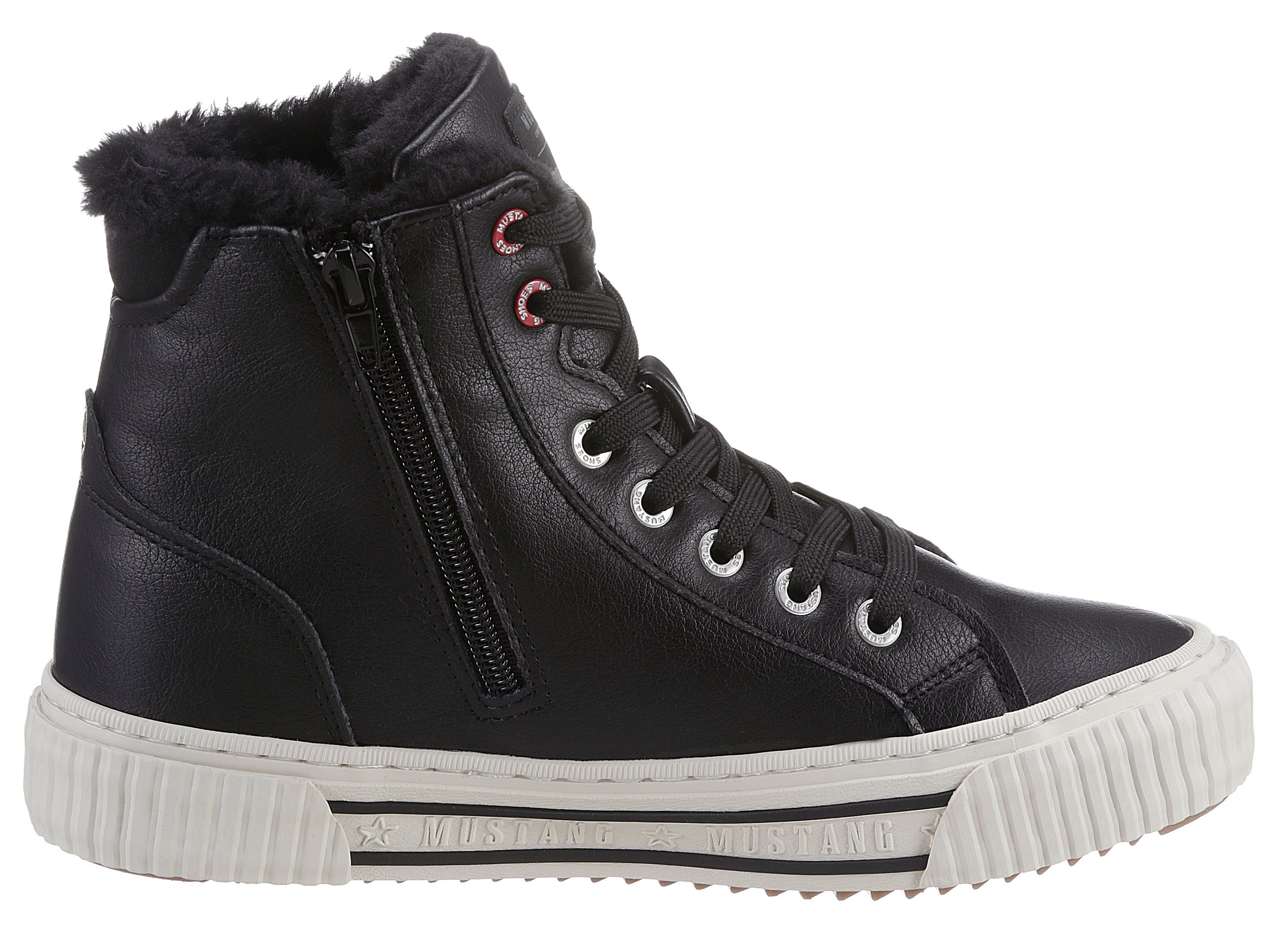 Mustang Shoes Winterboots, High Top Sneaker, Schnürboots mit Plateausohle