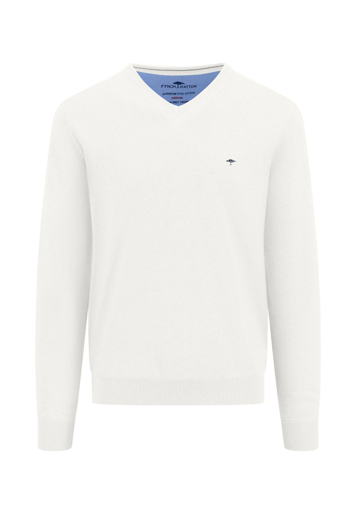FYNCH-HATTON Strickpullover mit Logo auf der günstig online kaufen