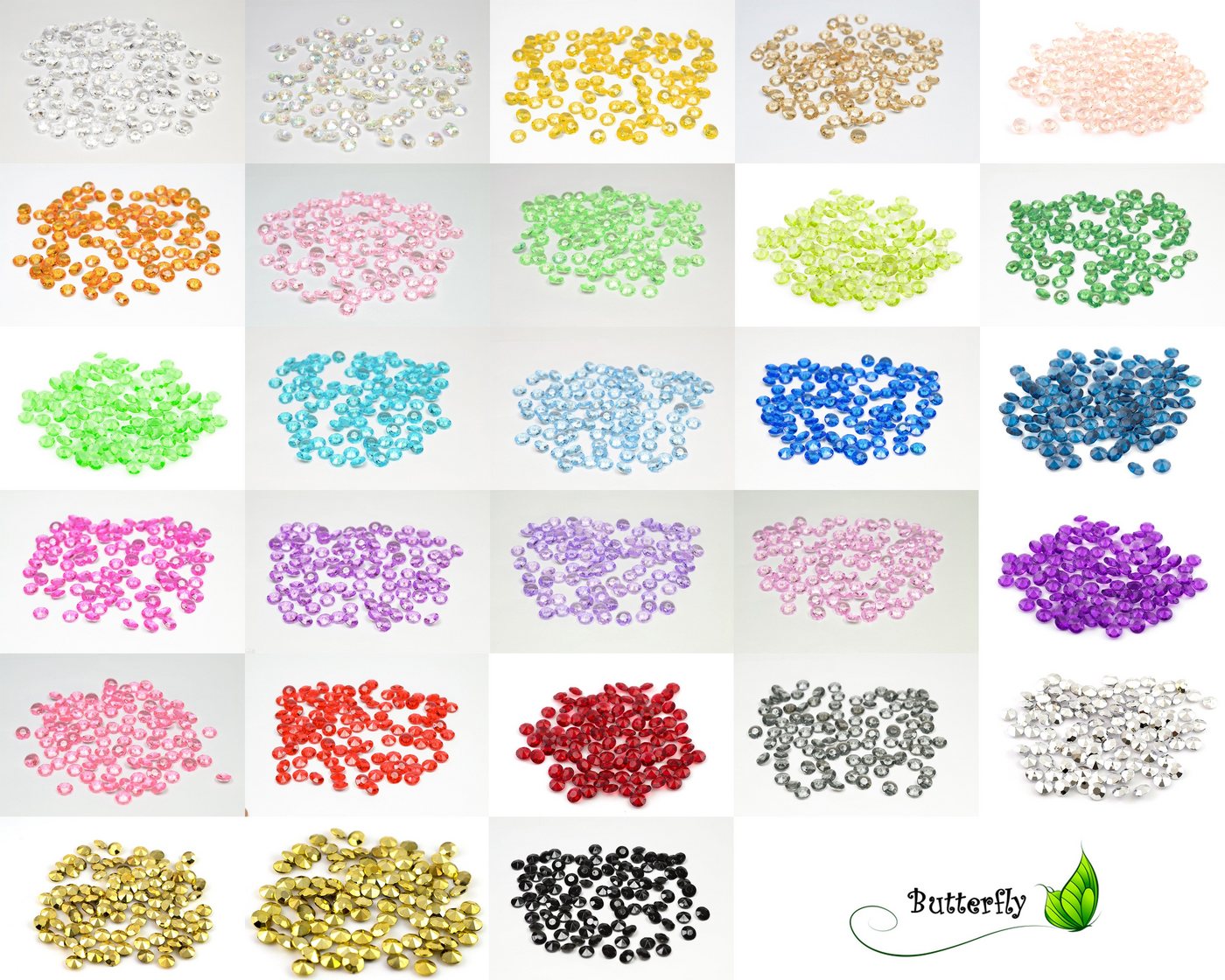 Thumbnail - Creativery Streudeko, 100 Dekosteine Diamanten 12mm