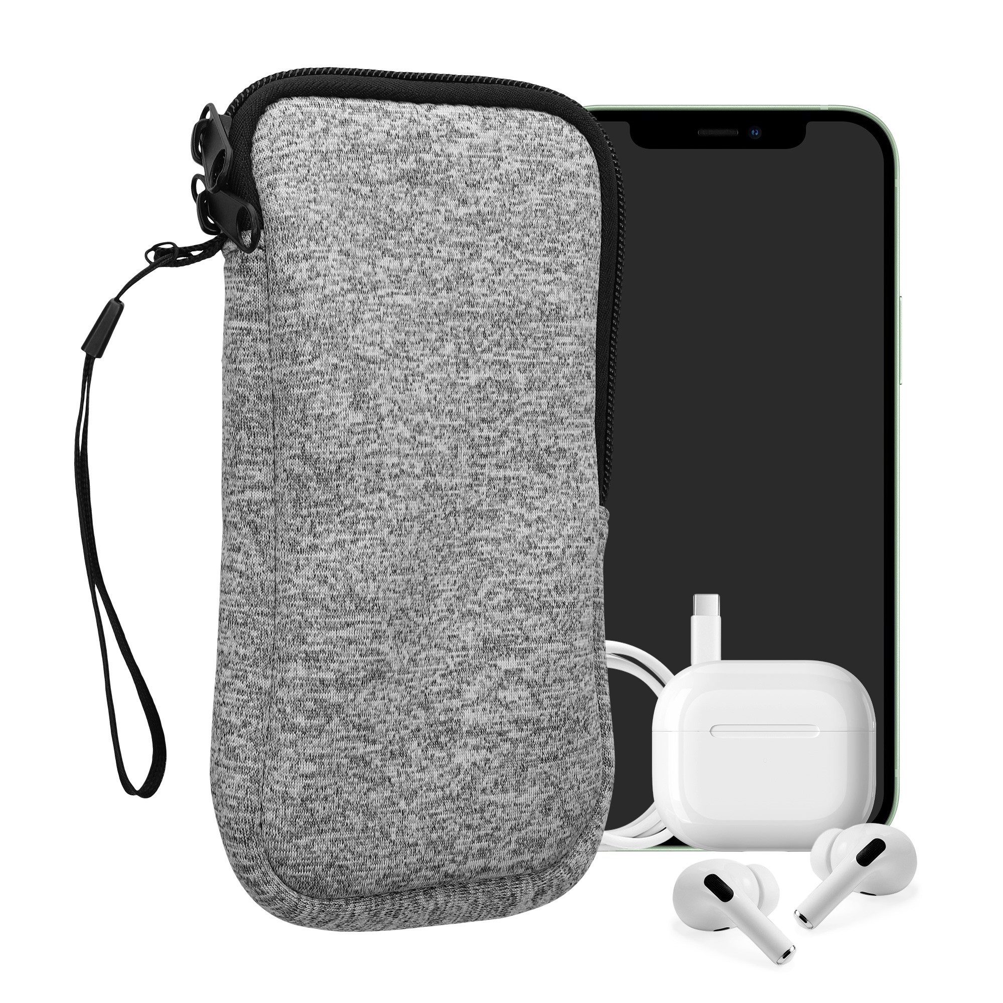 kwmobile Handytasche Handytasche für Smartphones XL - 6,7/6,8" (1-tlg), Neopren Handy Hülle - Handy Tasche Sleeve Pouch