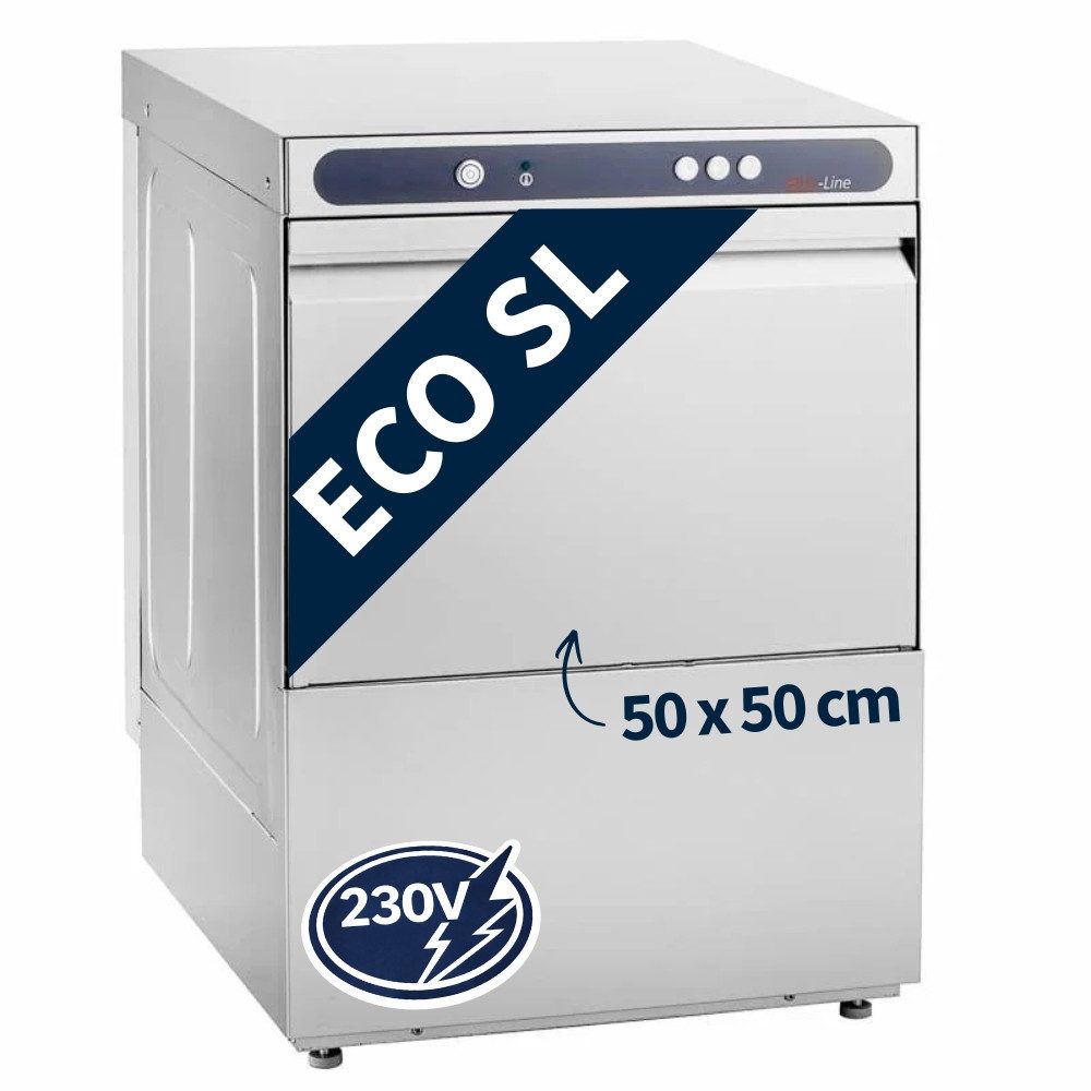 GastroHero Dönergrill Geschirrspülmaschine mit Laugenpumpe, Reiniger und Klarspüldosierer, 3400 W