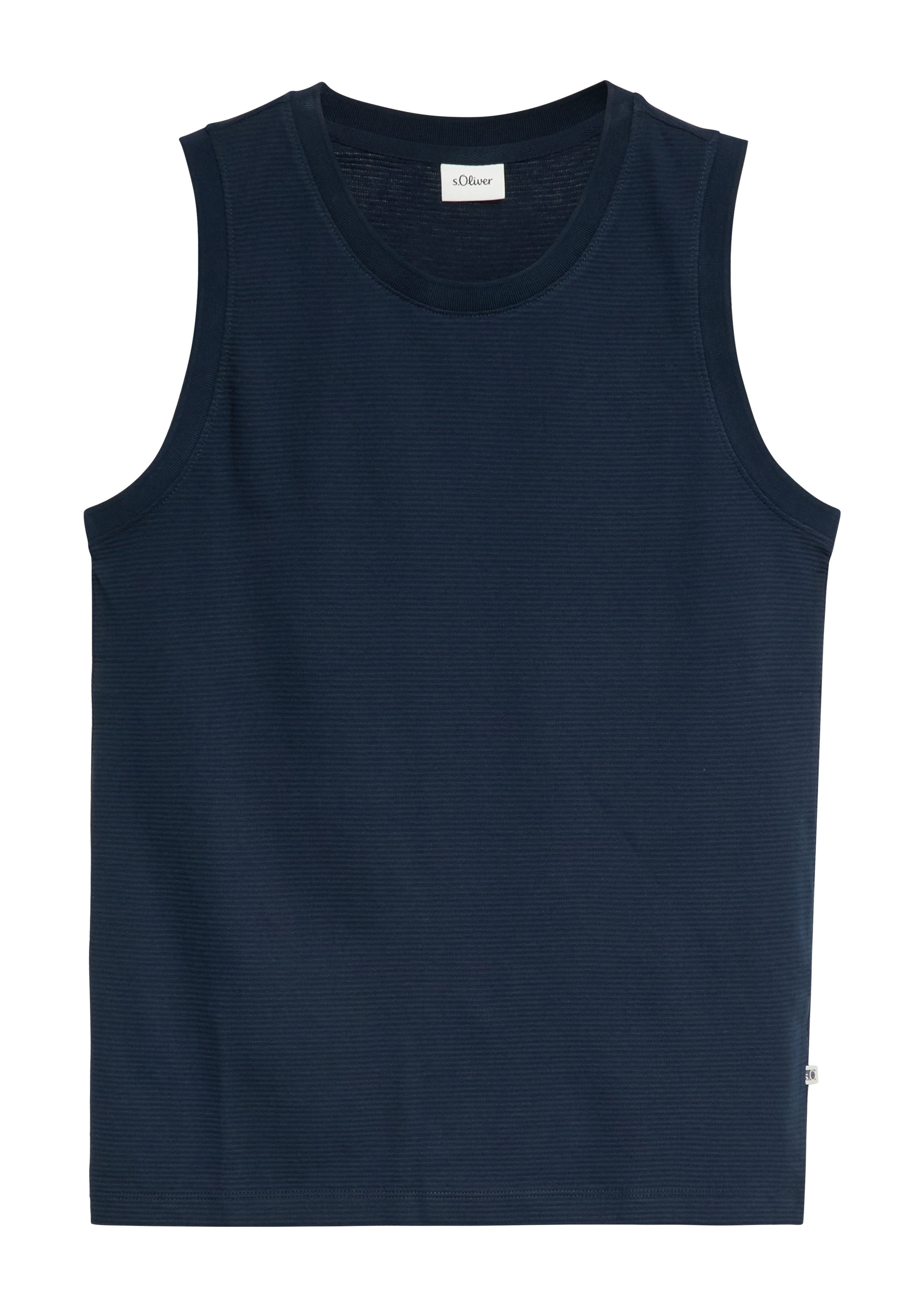 s.Oliver Tanktop Sommertop in feiner Streifen-Optik – Bild 4 von 4