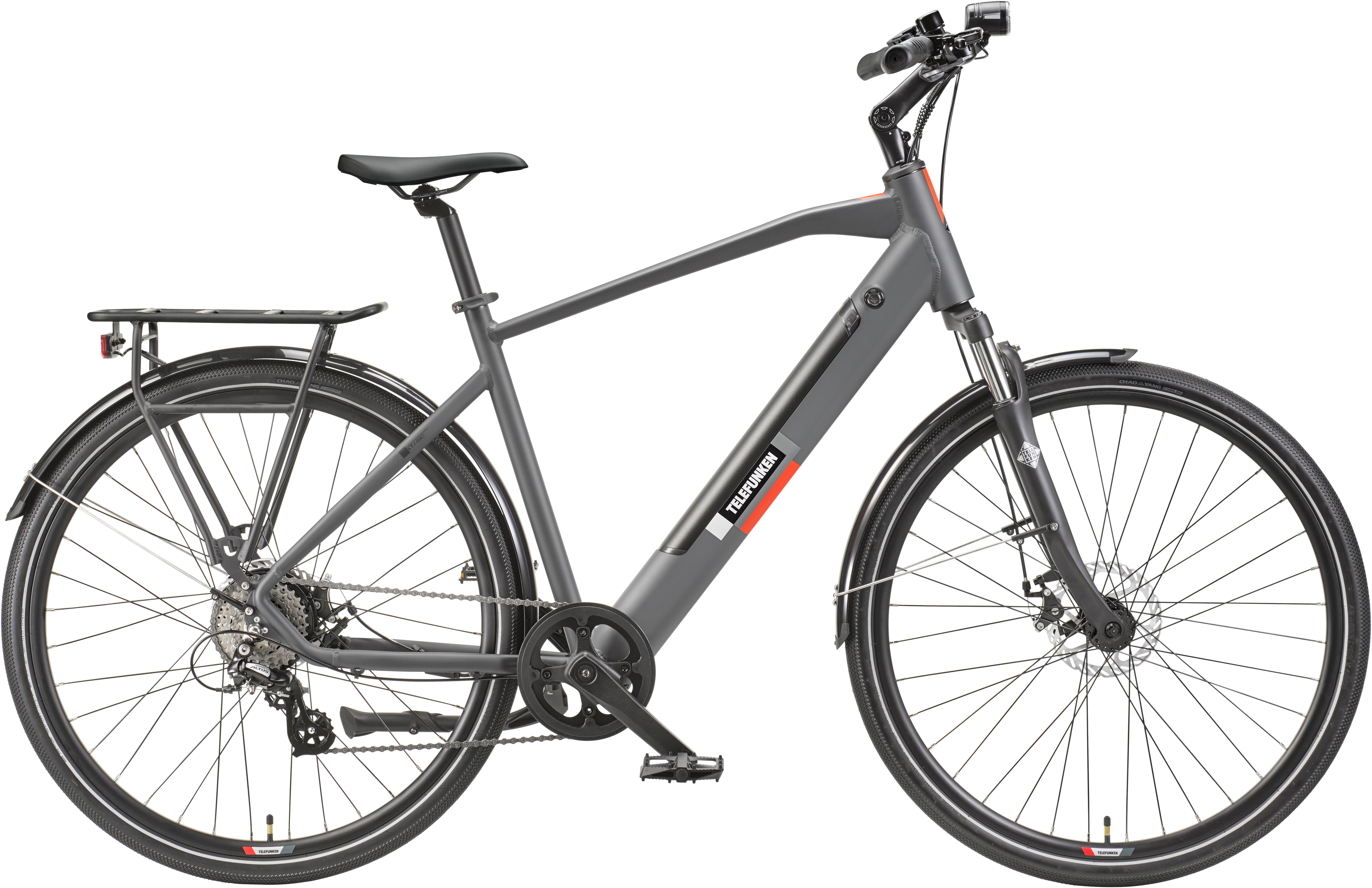 Telefunken E-Bike Trekkingrad E-Trekking Expedition XT490 Herren, 8 Gang Shimano Altus Schaltwerk, Kettenschaltung, Heckmotor, 417,6 Wh, Pedelec, Elektrofahrrad, Herren, innerhalb StVZO, 28 Zoll