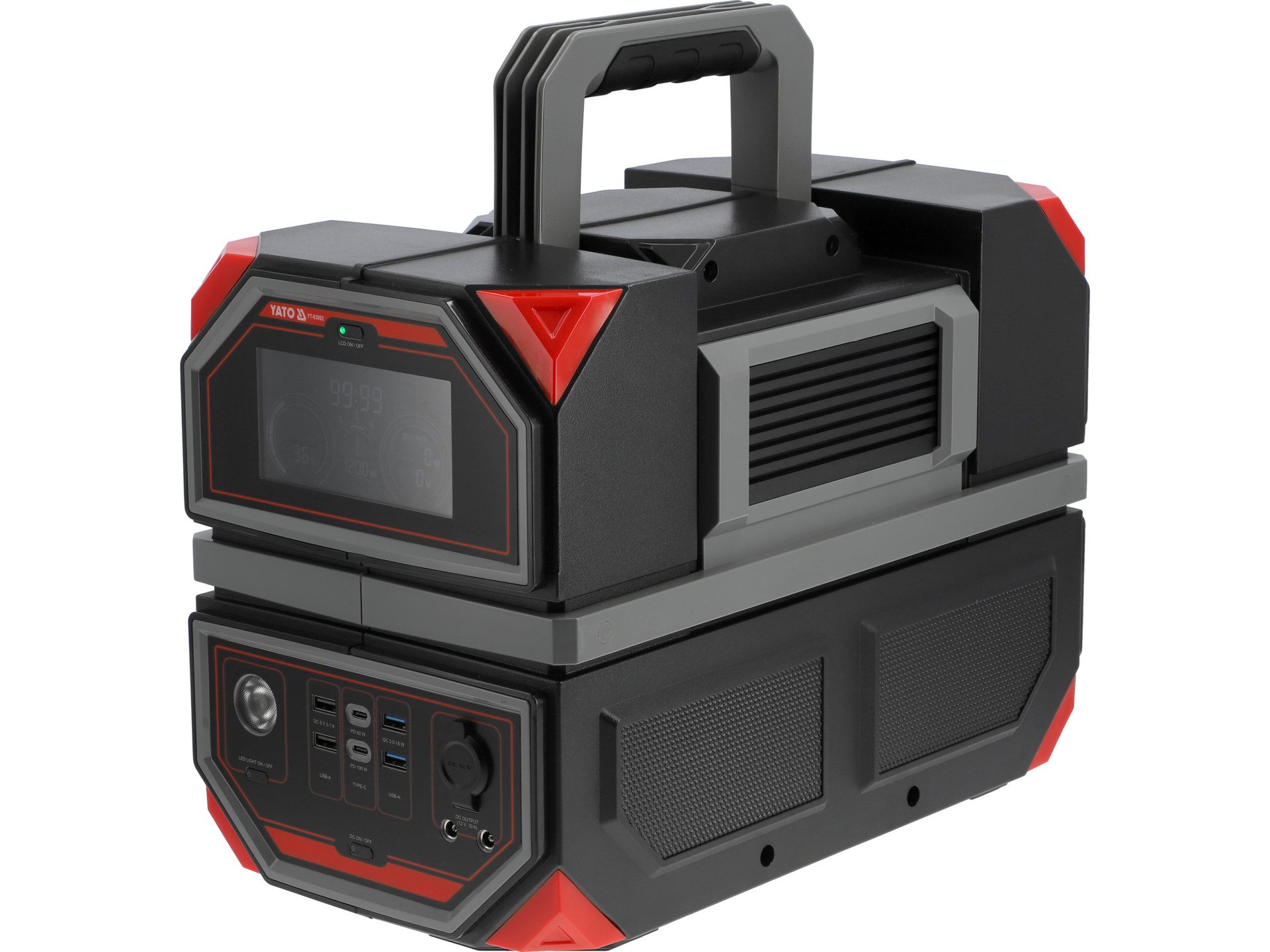 Yato Power Station, Energy Storage Unit, 1200W, 917Wh, 230V USB-C Power Station