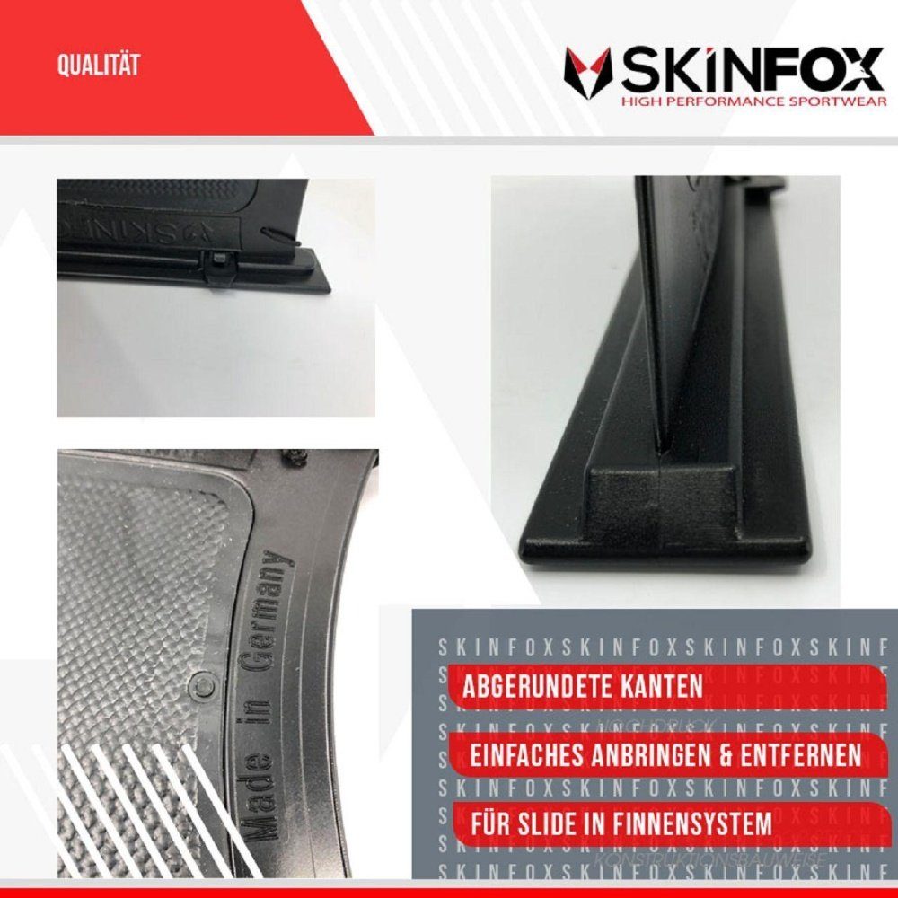 GERMANY Inflatable SUP-Board in SUP - Finne Slide-Inn-Finne Flex SKINFOX RubinRot Skinfox MADE