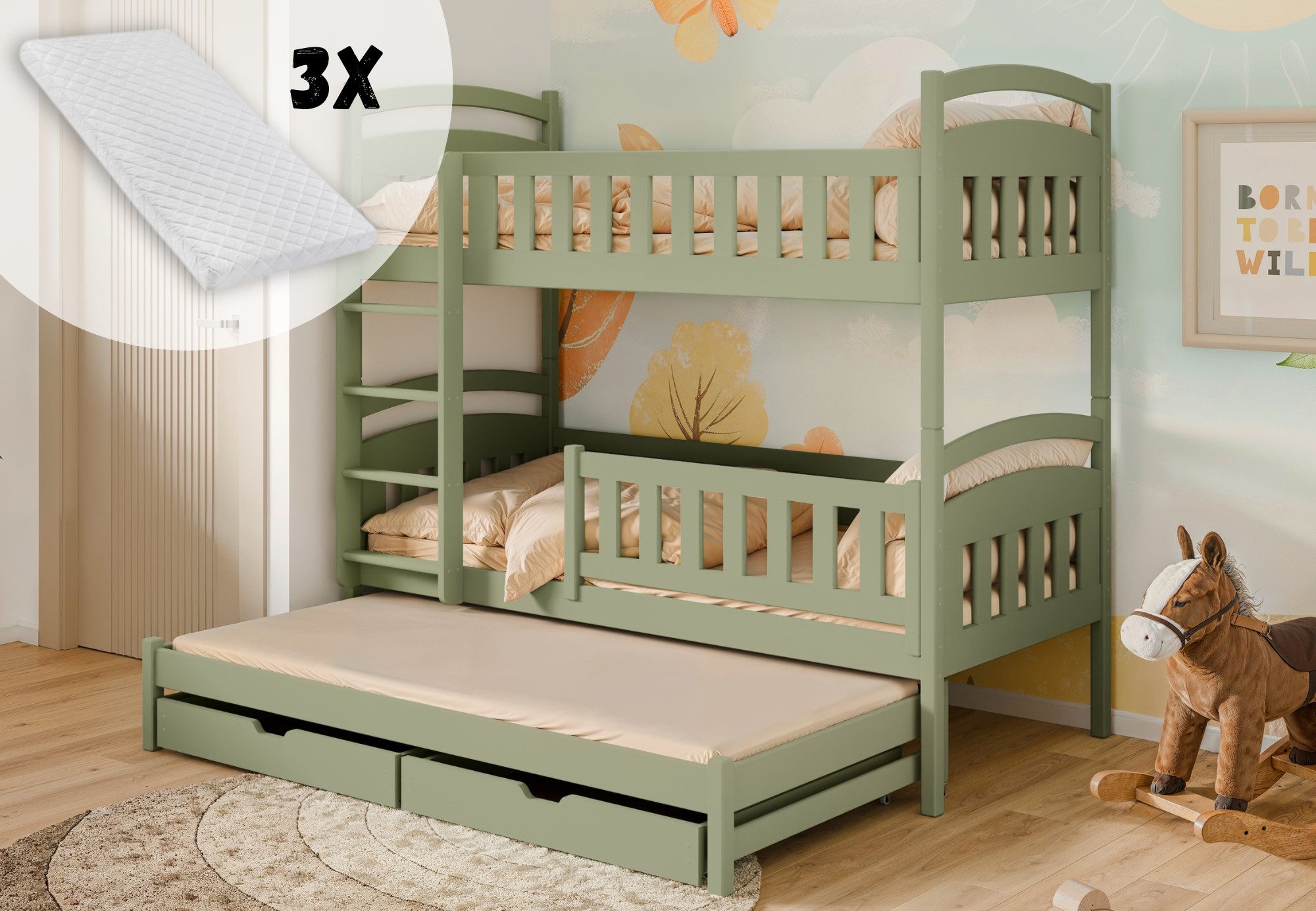 Kids Collective Etagenbett Hochbett Stockbett Kinderbett günstig online kaufen