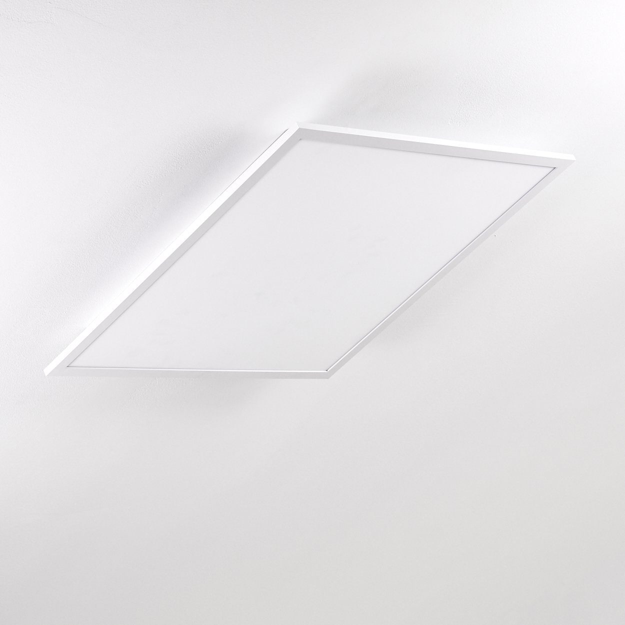 Weiß, Panel modernes hofstein Lumen, 40 Deckenpanel LED Kelvin, 4800 eckige 3000 in flachem »Vacil« Watt, Deckenlampe Aluminiumin aus Panel Design