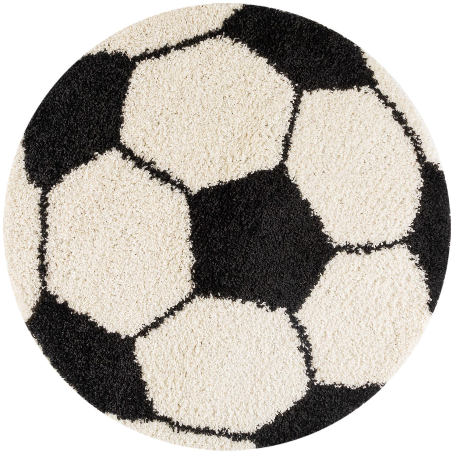Carpettex Kinderteppich Fußball-Design, Rund, Höhe: 30 günstig online kaufen