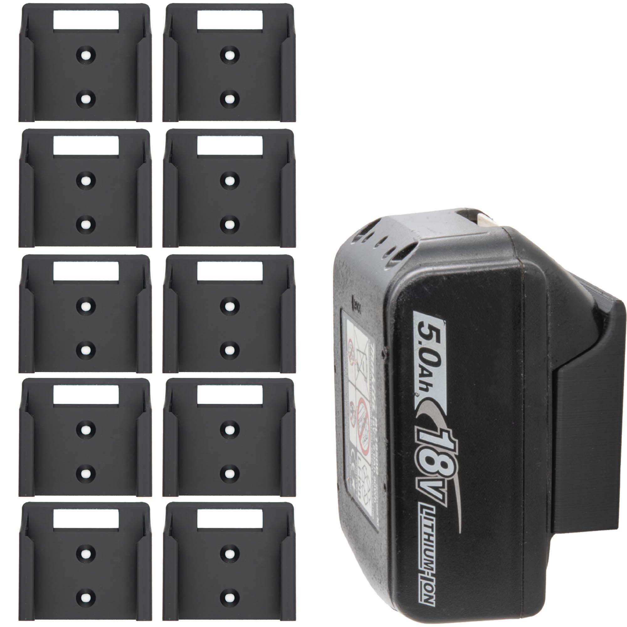 TSB Werk Werkzeughalter 10x Akku Halter für Makita Halterung Wandhalter, Wa günstig online kaufen