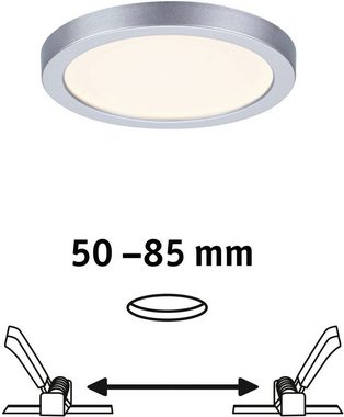 Paulmann LED Einbauleuchte Areo, LED fest integriert, Warmweiß, LED Einbaupanel Areo VariFit IP44 rund 118mm 3000K