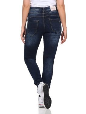 Jewelly Skinny-fit-Jeans Jewelly Damenjeans 25 M / 38 Blau 07