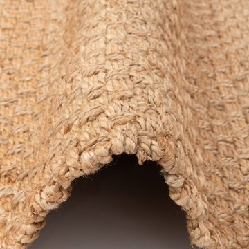 Sisalteppich Naturfaser Teppich Jute Salsa mit Fransen, Pergamon, Rechteckig, Höhe: 11 mm