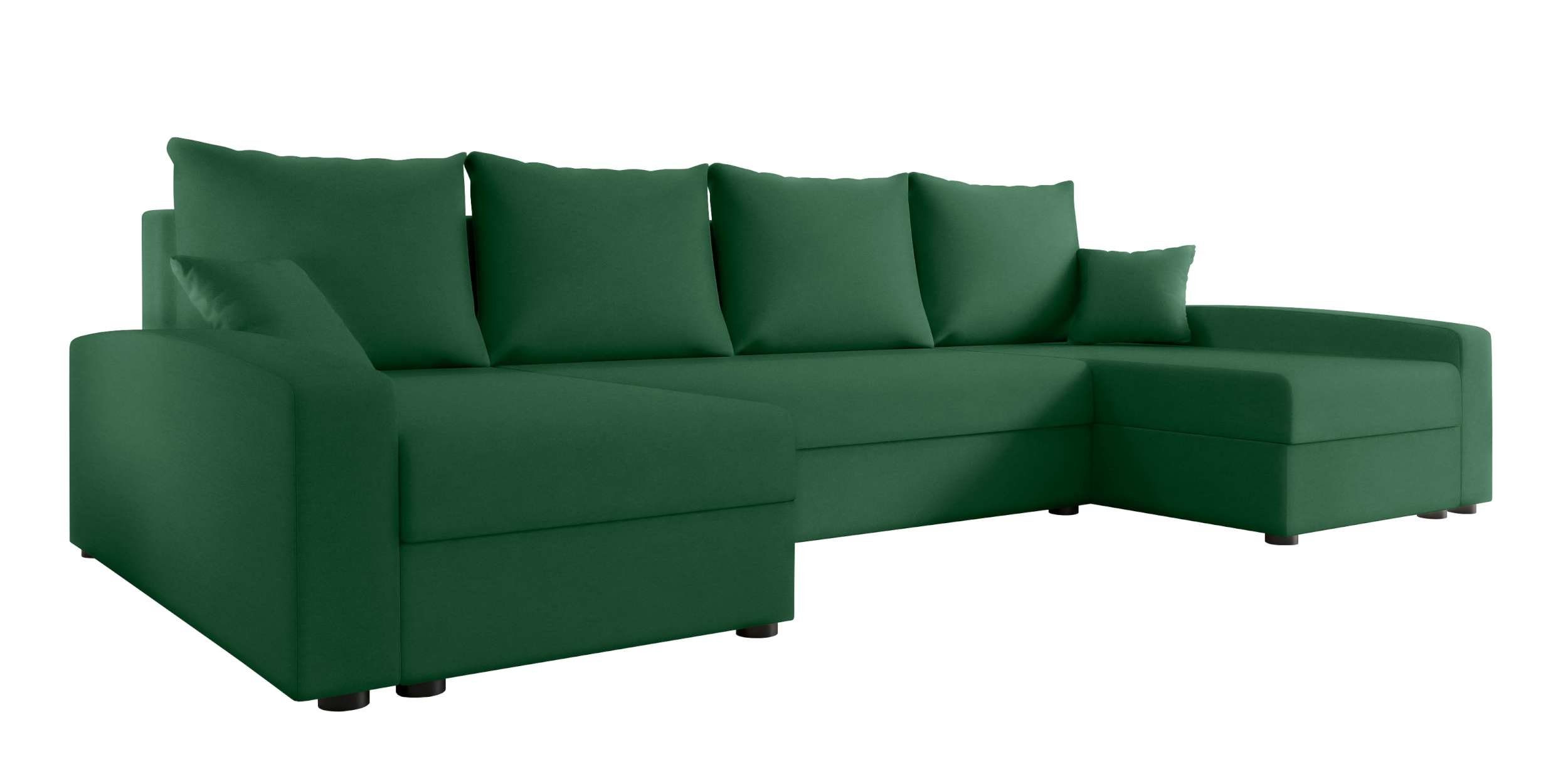 Bettfunktion, mit Wohnlandschaft Addison, U-Form, Sofa, Sitzkomfort, Stylefy mit Eckcouch, Modern Bettkasten, Design