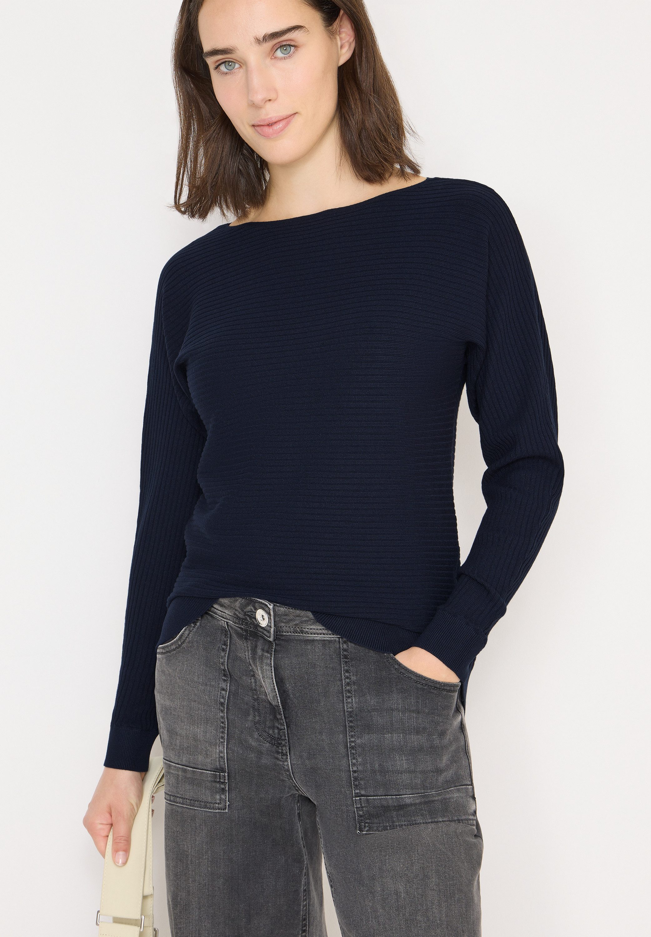 CECIL Strickpullover mit U-Boot-Ausschnitt