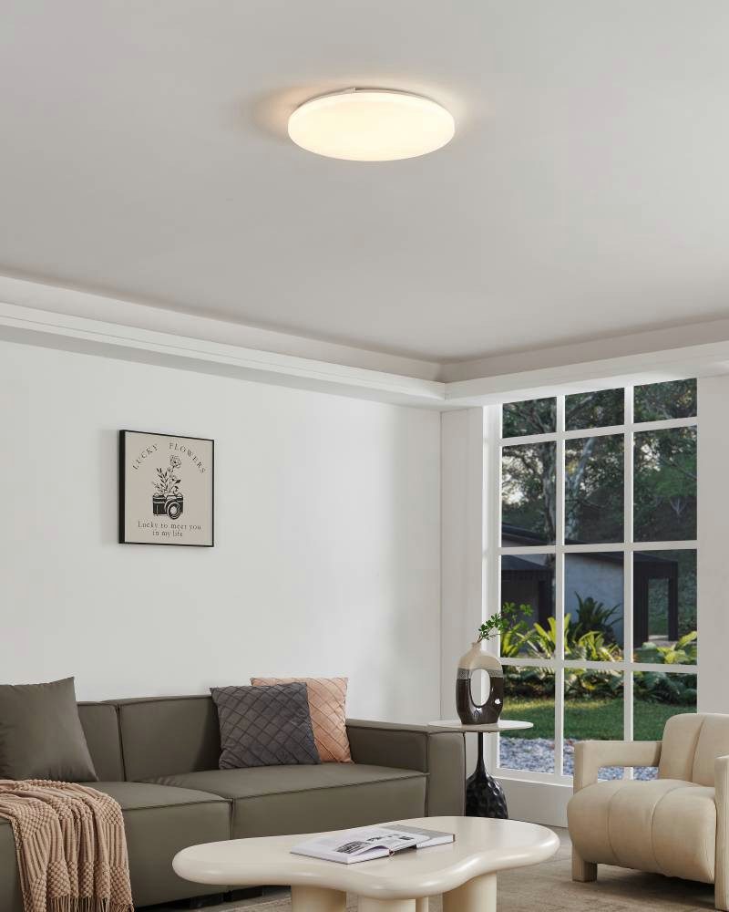 EGLO LED Deckenleuchte FRANIA Deckenlampe, weiß, geringe Aufbauhöhe, Watt, günstig online kaufen