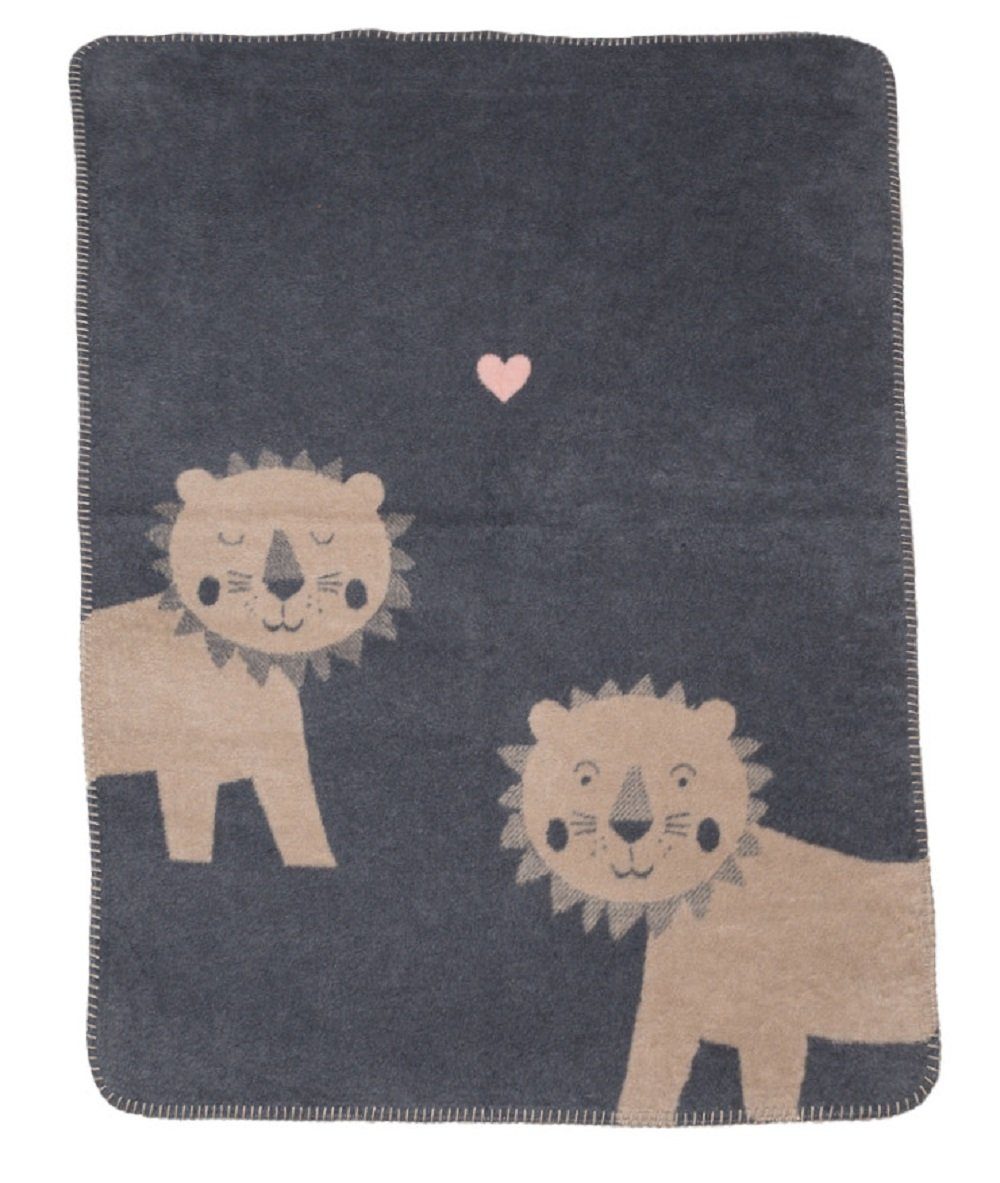 Babydecke Mila 'Löwen' 75 x 100 cm, DAVID FUSSENEGGER günstig online kaufen
