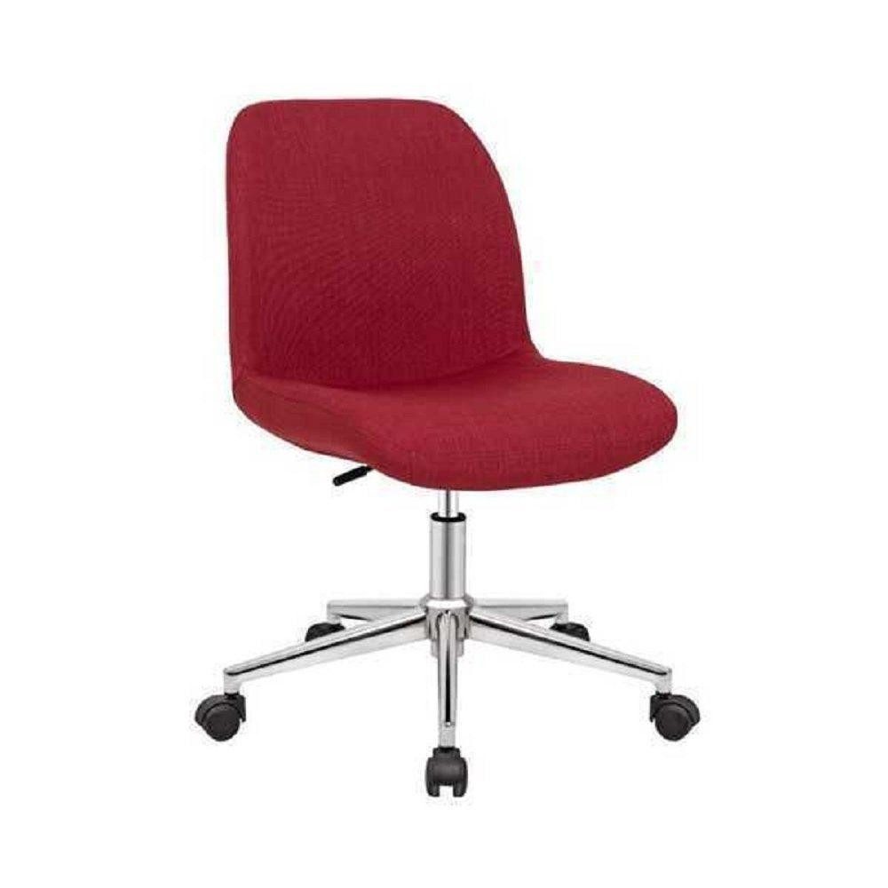 JVmoebel Bürostuhl Luxus Sessel in Rot aus hochwertigem Textil für stilvolles Arbeiten (1 St), Made in Europa
