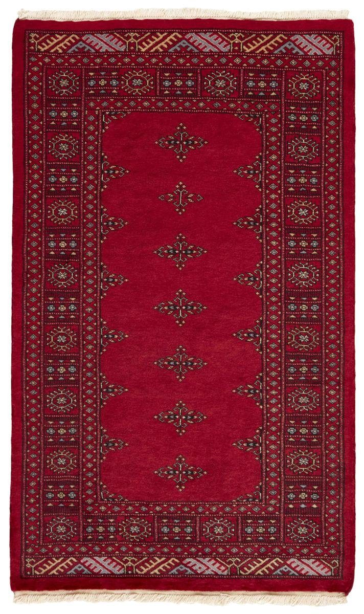 Orientteppich Pakistan Buchara 3ply 92x155 Handgeknüpfter Orientteppich, Nain Trading, rechteckig, Höhe: 8 mm