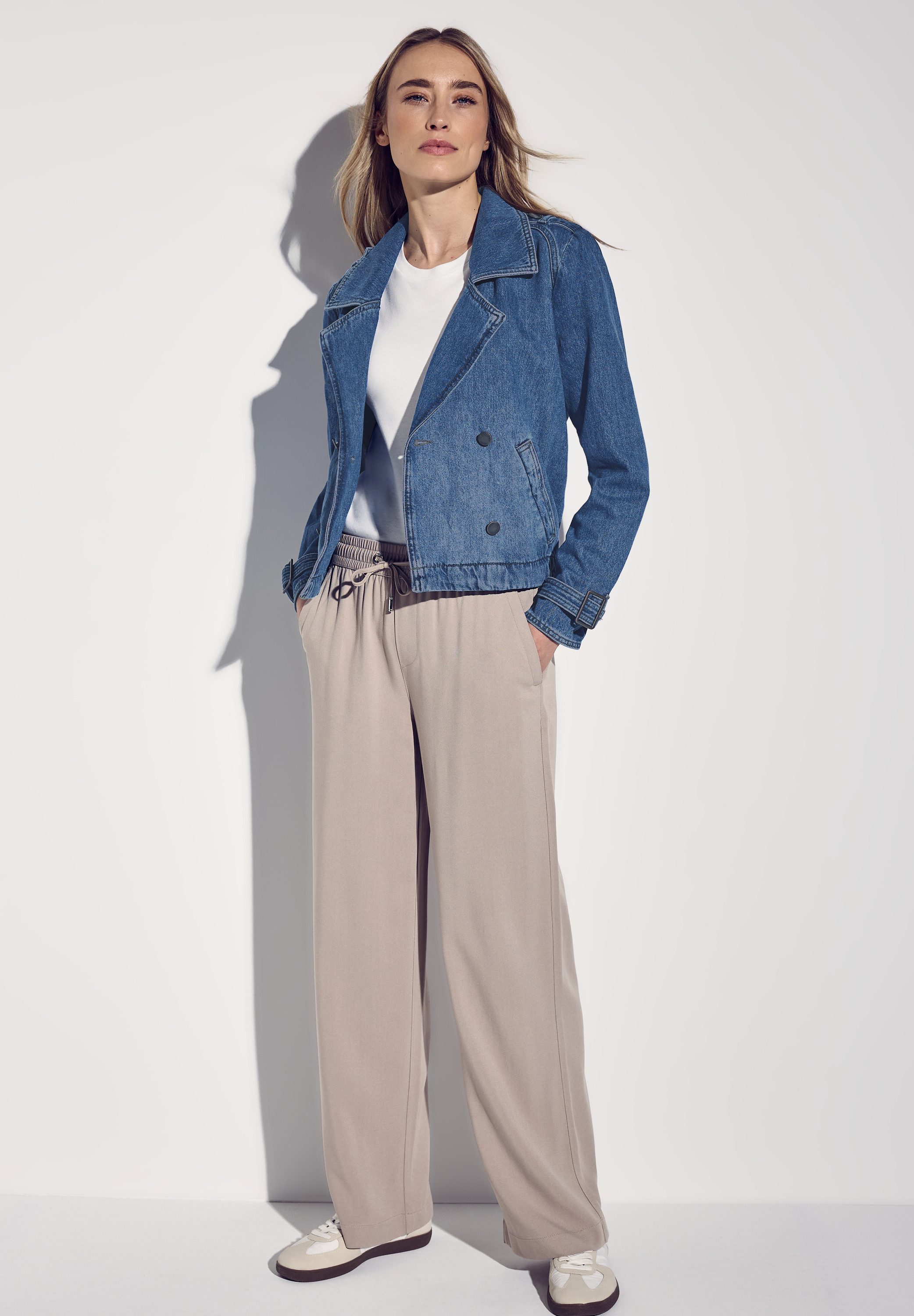 STREET ONE Jeansjacke aus reiner Baumwolle