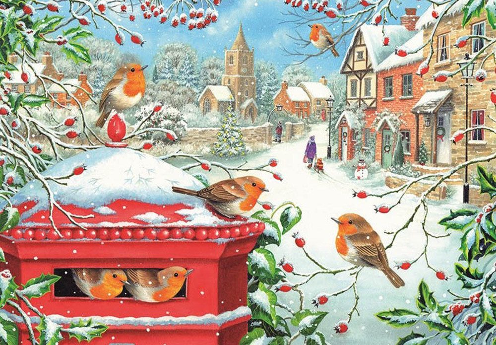 Otter House Puzzle Rotkehlchen im Briefkasten, günstig online kaufen