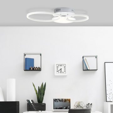 Lightbox LED Deckenleuchte, Dimmfunktion, LED fest integriert, warmweiß, LED Deckenlampe, 45 x 46 cm, 30W, 3600 lm, schwenkbar, 3 Stufen Dimmer