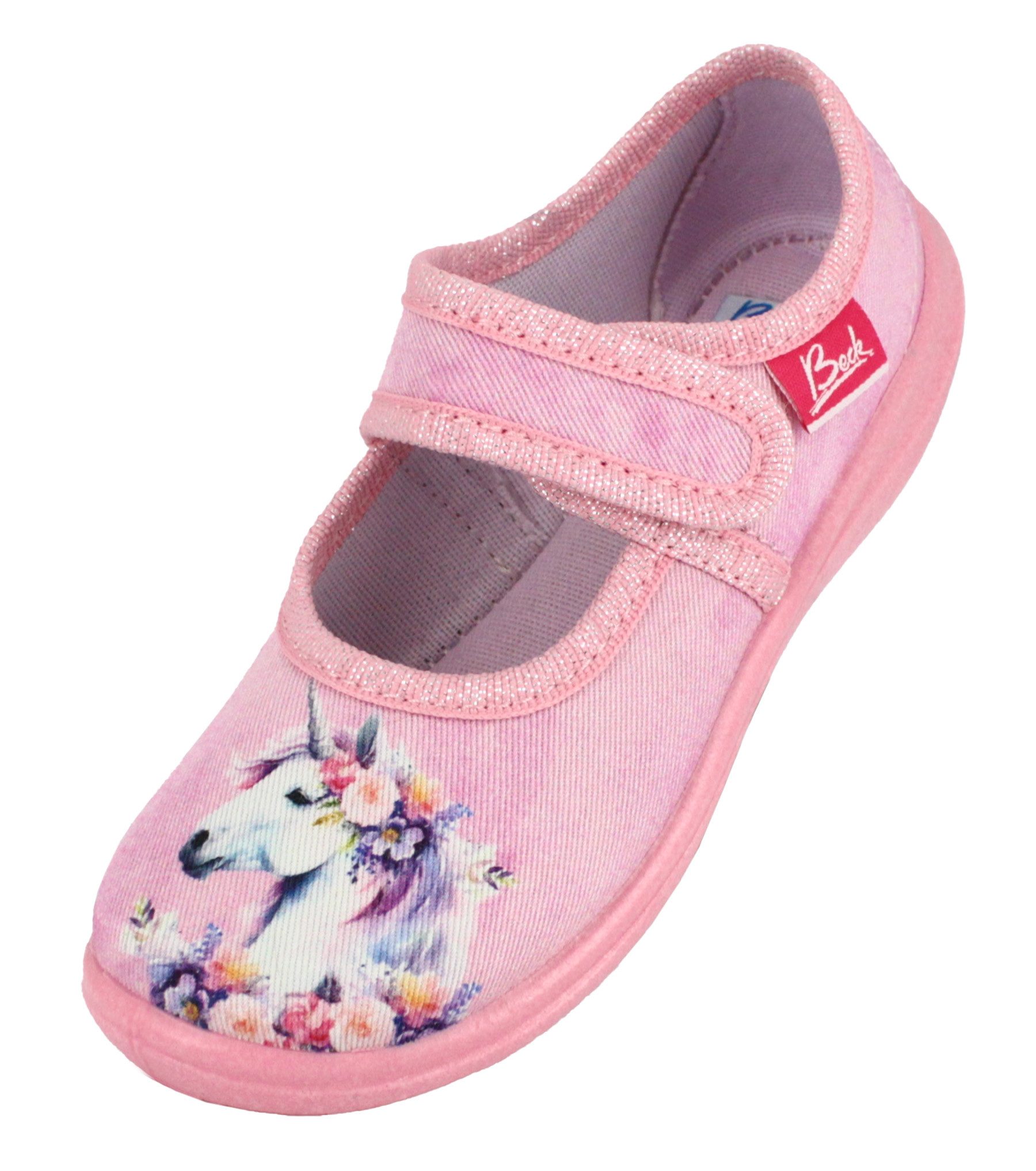 Beck Hausschuh Fairy Horse Hausschuh schmale Passform