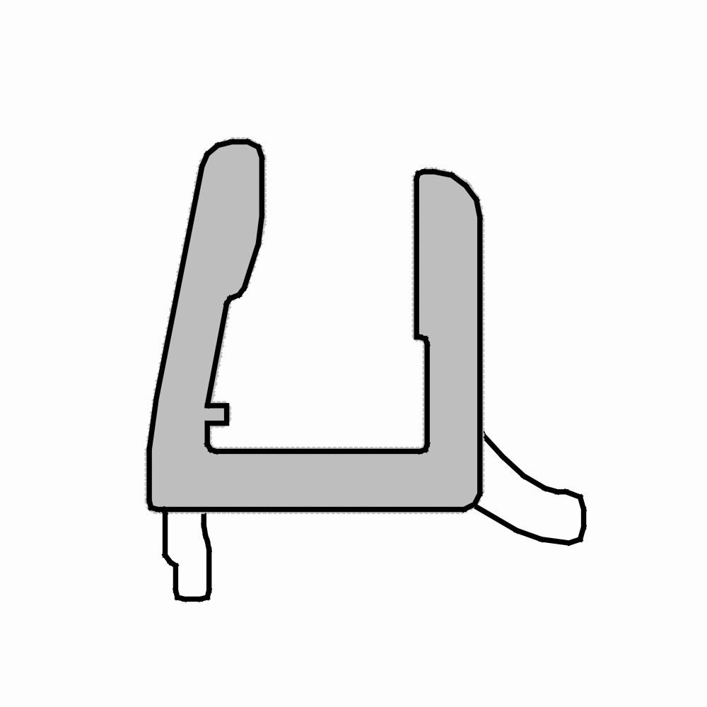 Schulte Duschablauf Schulte Duschdichtung Glasstärke: 5 mm Länge: 120