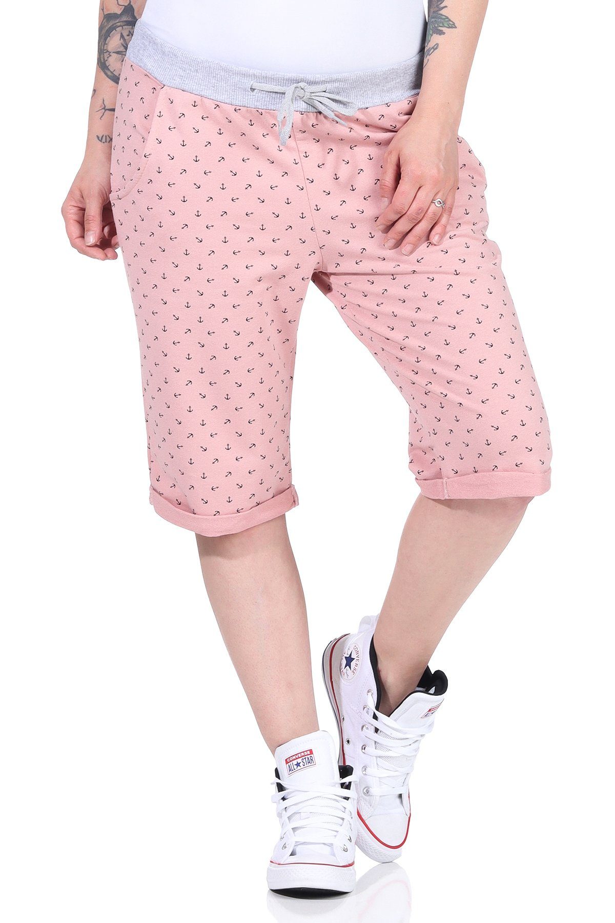 CLEO STYLE Bermudas 1818 Sweatpants Freizeit Joggpant