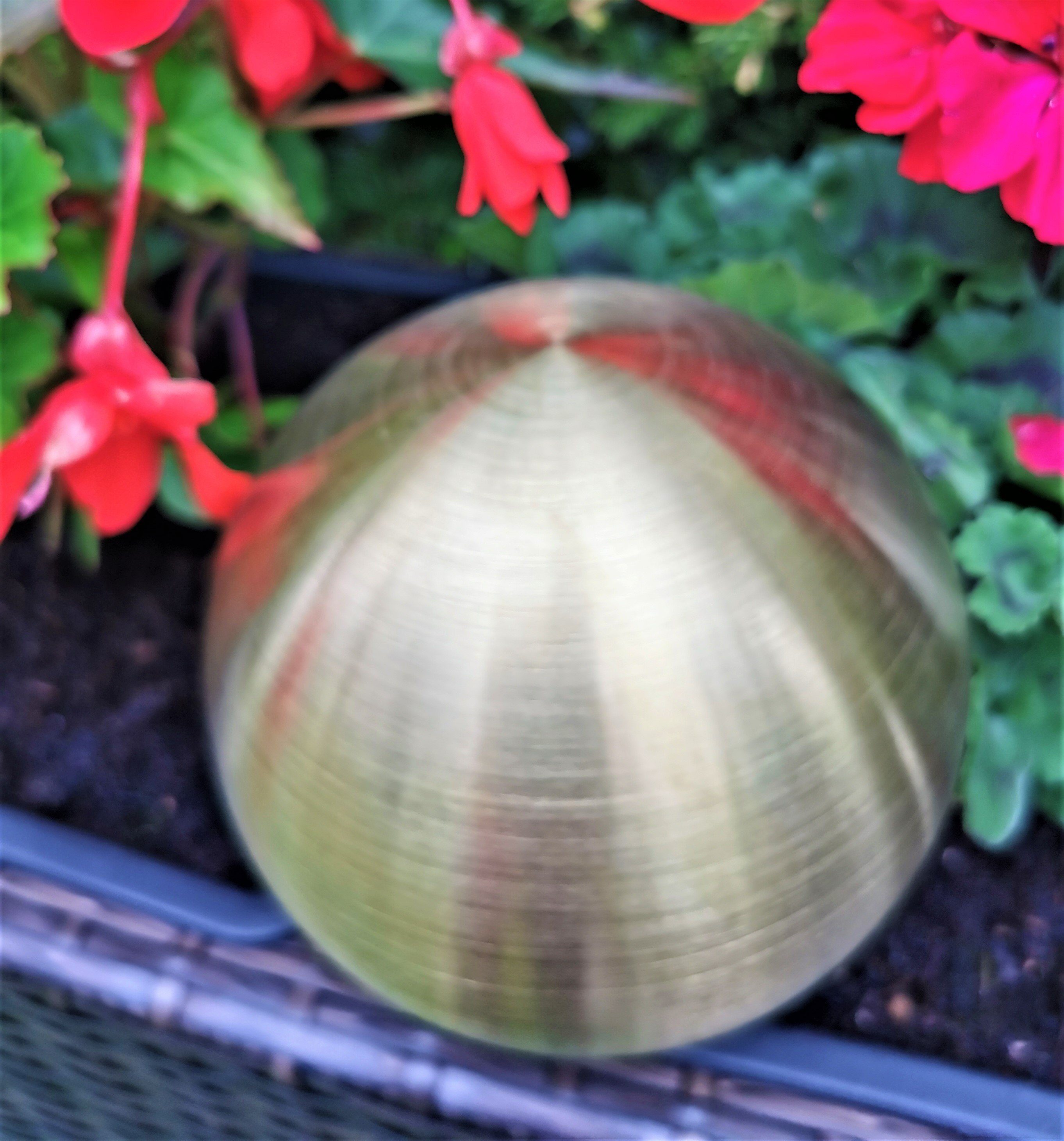 Jürgen Bocker - Gartenambiente Dekokugel Dekorationskugel Edelstahl Gold matt 3er-Set Gartendekoration