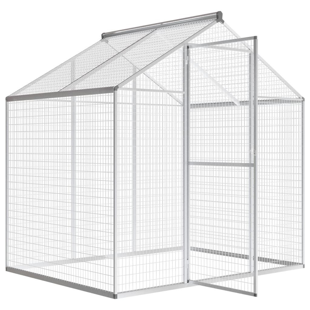 vidaXL Voliere, Außenvoliere Aluminium 178x122x194 cm