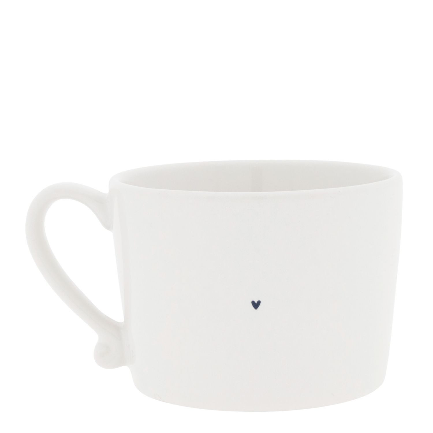 Bastion Collections Tasse Beige Titan, Keramik, Spülmaschinengeeignet, Weiß, Blume, H: 7.2cm