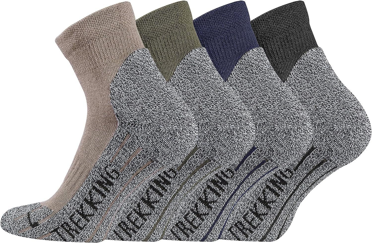 Marine TippTexx Paar Coolmax-Garn 24 Wandersocken Kurzschaft Sportsocken mit Trekkingsocken, 4