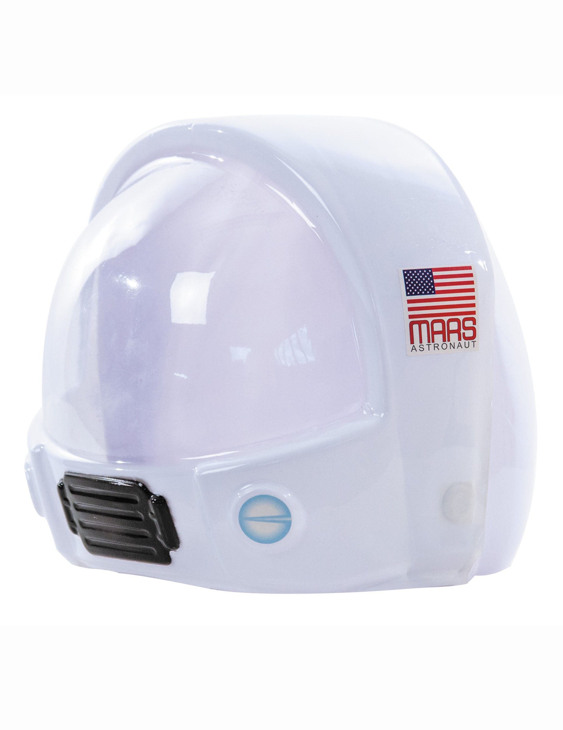 Espa Kostüm Raumfahrerhelm Astronauten-Helm mit Amerikaflagge weiss-rot-blau