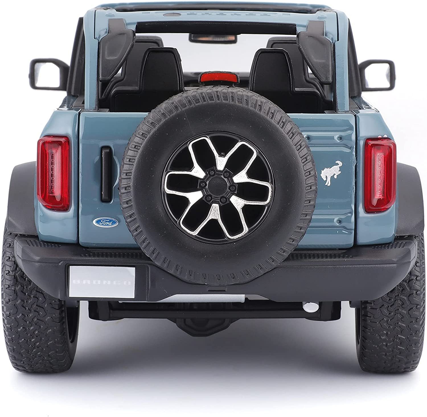 Maisto® Modellauto Ford Bronco Badlands '21 (blau), Maßstab 1:18, detailliertes Modell