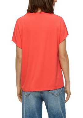 s.Oliver T-Shirt mit kurzer Knopfleiste am Ausschnitt
