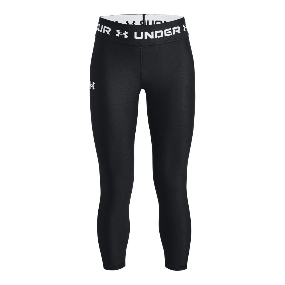 Under Armour® 7/8-Leggings HeatGear® für Kinder, mit Logodruck und Logoschriftzügen, sportlicher Stil